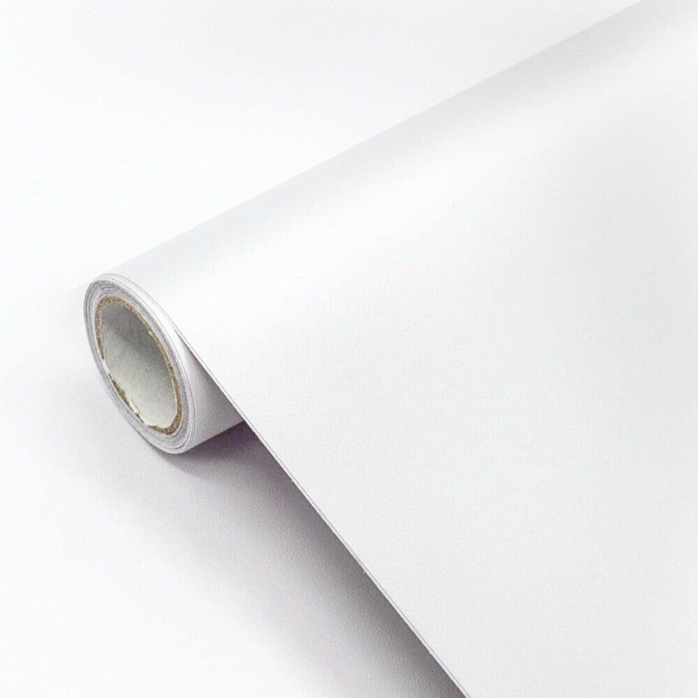 Gloss White Peel & Stick Vinyl – Countertop Cabinet Cover 17.7"x394" – New